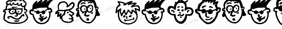 Real People字体转换